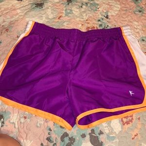 Danskin Purple, orange, white Workout shorts